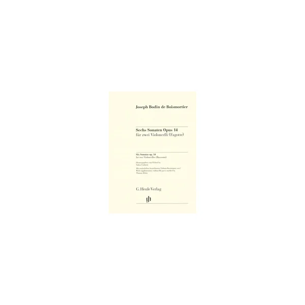 Henle Verlag Boismortier Sonaten 2 Celli