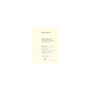 Henle Verlag Brahms 2 Sonaten op.120 Viola
