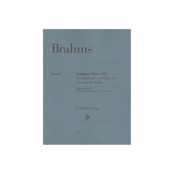 Henle Verlag Brahms 2 Sonaten op.120 Viola