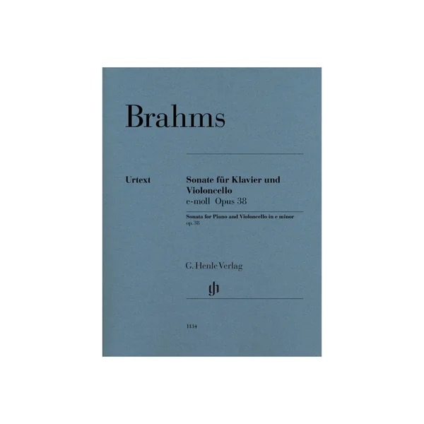 Henle Verlag Brahms Cellosonate op. 38