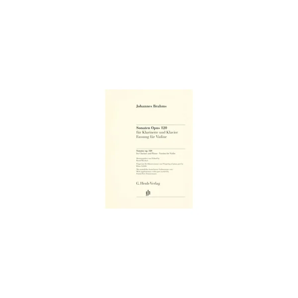 Henle Verlag Brahms Sonaten op.120 Violin