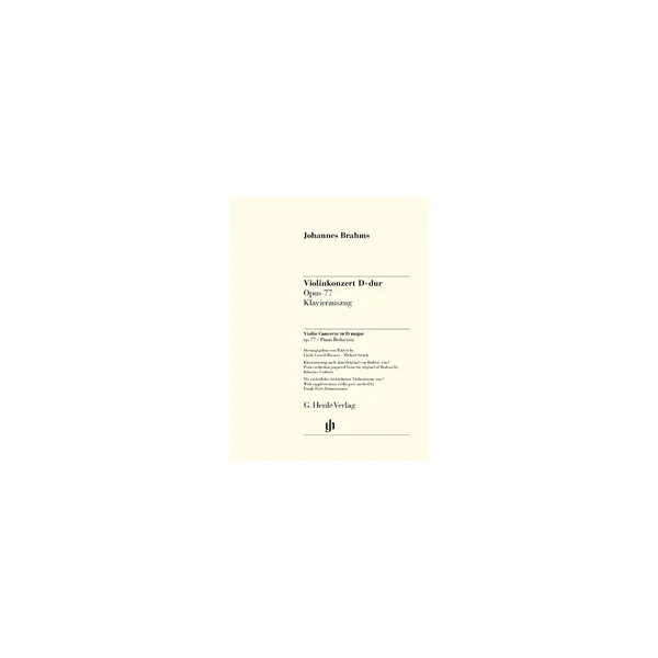 Henle Verlag Brahms Violinkonzert op.77