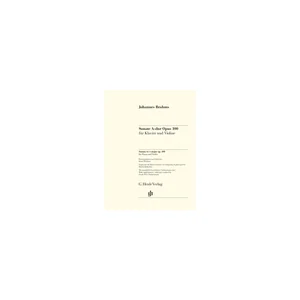 Henle Verlag Brahms Violinsonate op.100