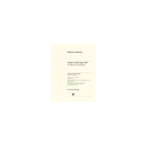 Henle Verlag Brahms Violinsonate op.108