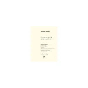 Henle Verlag Brahms Violinsonate op.78
