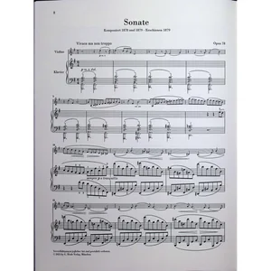 Henle Verlag Brahms Violinsonate op.78