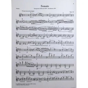 Henle Verlag Brahms Violinsonate op.78