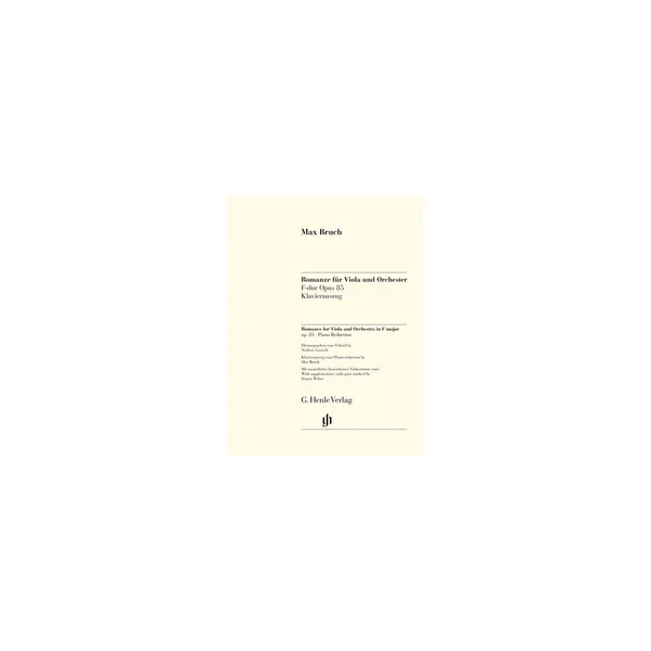 Henle Verlag Bruch Romanze op.85 Viola