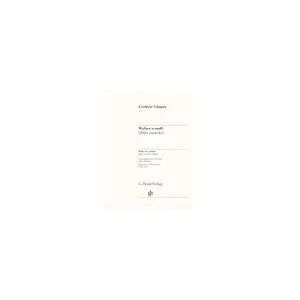 Henle Verlag Chopin Walzer a-moll (2024)