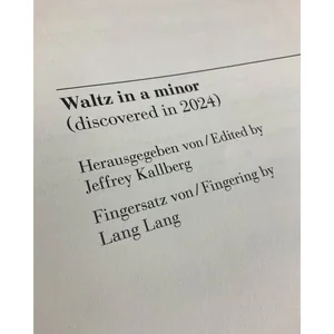 Henle Verlag Chopin Walzer a-moll (2024)