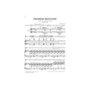 Henle Verlag Debussy Première Rhapsodie