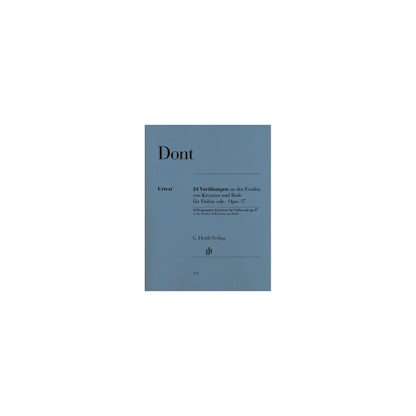 Henle Verlag Dont 24 Vorübungen zu Kreutzer