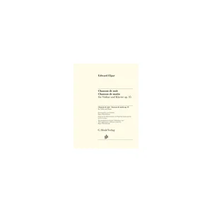 Henle Verlag Elgar Chanson De Nuit/De Matin