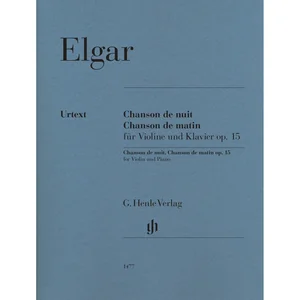 Henle Verlag Elgar Chanson De Nuit/De Matin