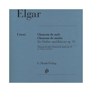Henle Verlag Elgar Chanson De Nuit/De Matin