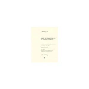 Henle Verlag Fauré Cellosonate Nr. 1