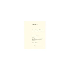 Henle Verlag Fauré Cellosonate Nr.2