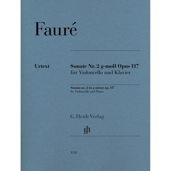 Henle Verlag Fauré Cellosonate Nr.2