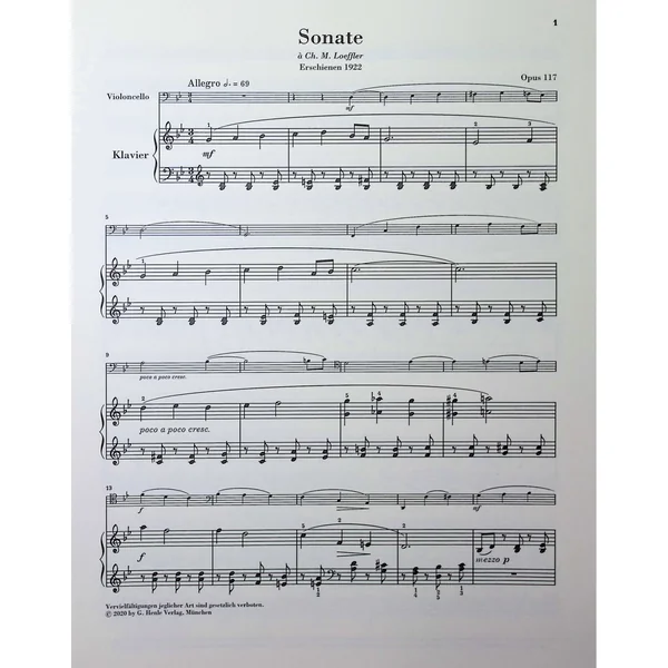 Henle Verlag Fauré Cellosonate Nr.2