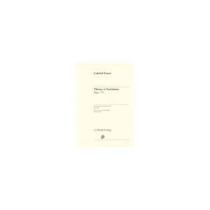 Henle Verlag Fauré Thème et Variations