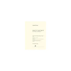 Henle Verlag Fauré Violinsonate Nr. 1