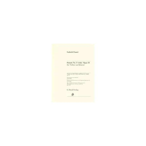 Henle Verlag Fauré Violinsonate Nr. 1