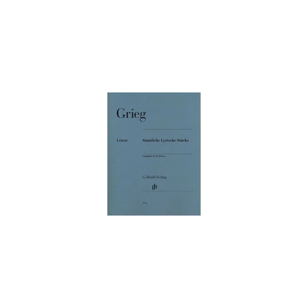 Henle Verlag Grieg Sämtliche Lyrische Stück