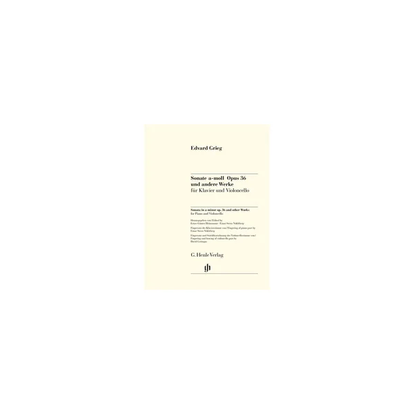 Henle Verlag Grieg Sonate a-moll op. 36