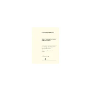 Henle Verlag Händel Sieben Sonaten Violin