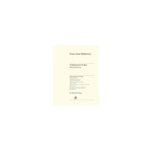 Henle Verlag Hoffmeister Violakonzert