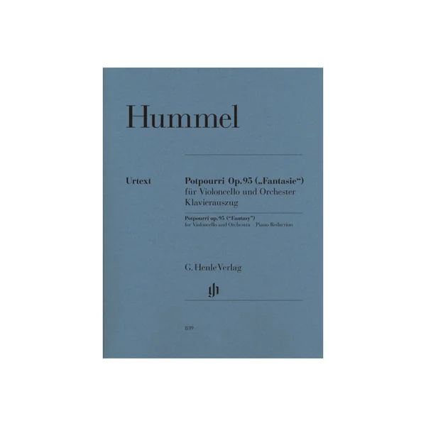 Henle Verlag Hummel Potpourri op.95 Cello