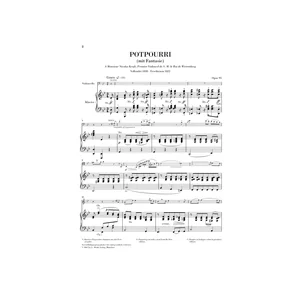 Henle Verlag Hummel Potpourri op.95 Cello