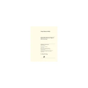 Henle Verlag Koussevitzky Kontrabasskonzert