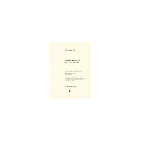 Henle Verlag Lee 40 Etüden op. 31
