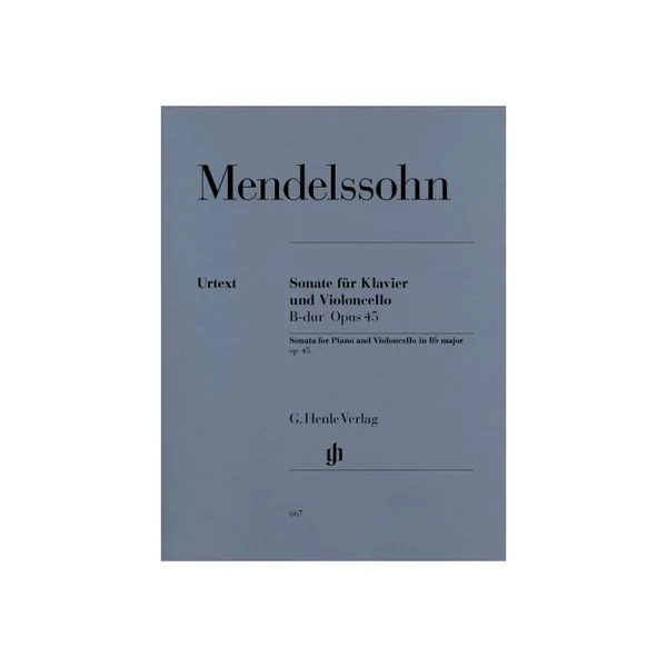 Henle Verlag Mendelssohn Cellosonate op. 45