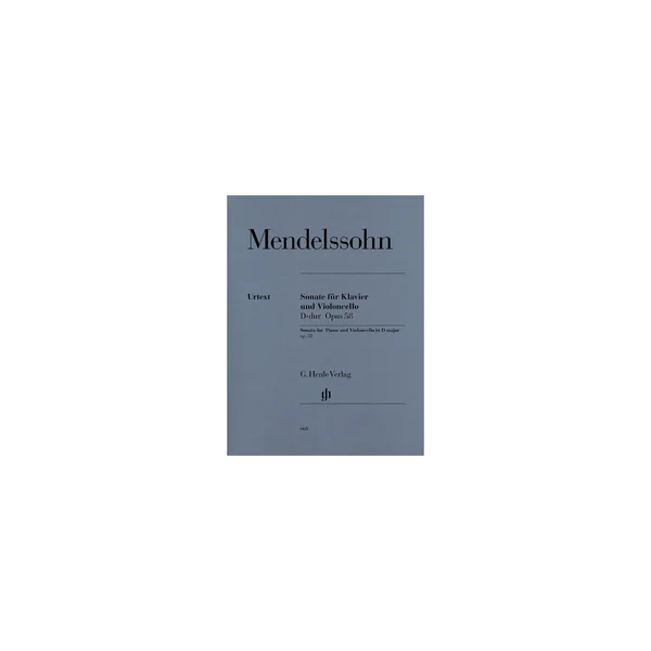 Henle Verlag Mendelssohn Cellosonate op. 58