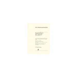 Henle Verlag Mendelssohn Cellosonate op. 58