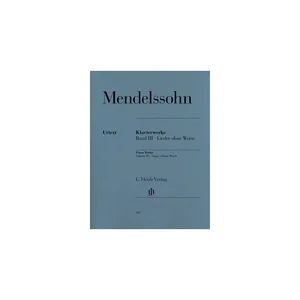 Henle Verlag Mendelssohn Lieder ohne Worte