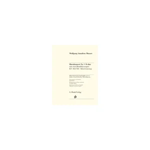 Henle Verlag Mozart Hornkonzert Nr. 1