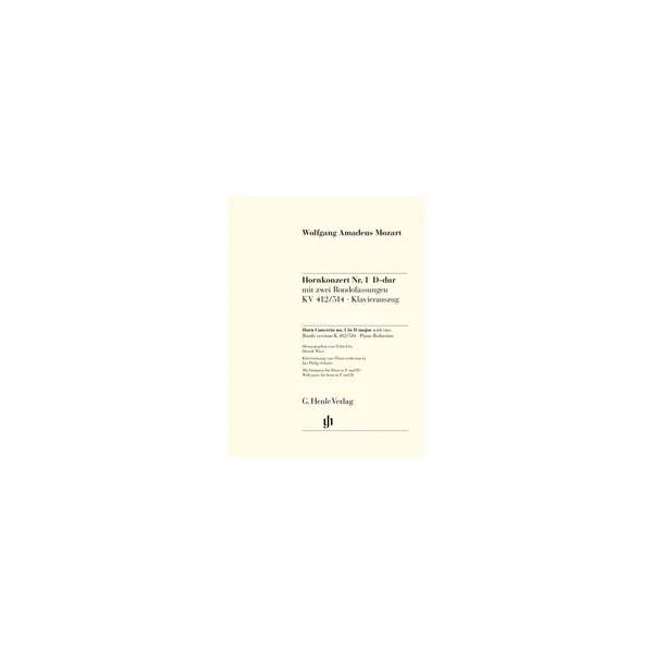 Henle Verlag Mozart Hornkonzert Nr. 1