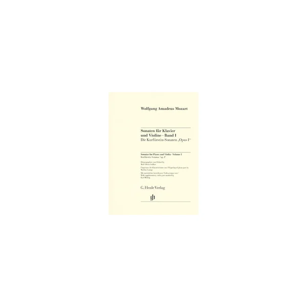 Henle Verlag Mozart Violinsonaten 1