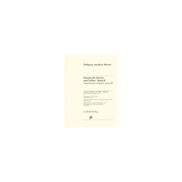 Henle Verlag Mozart Violinsonaten 2