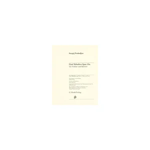 Henle Verlag Prokofjew 5 Melodien Violin
