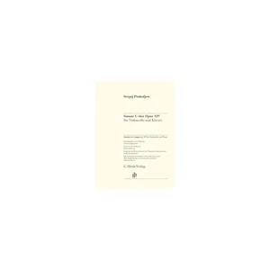 Henle Verlag Prokofjew Cellosonate op. 119