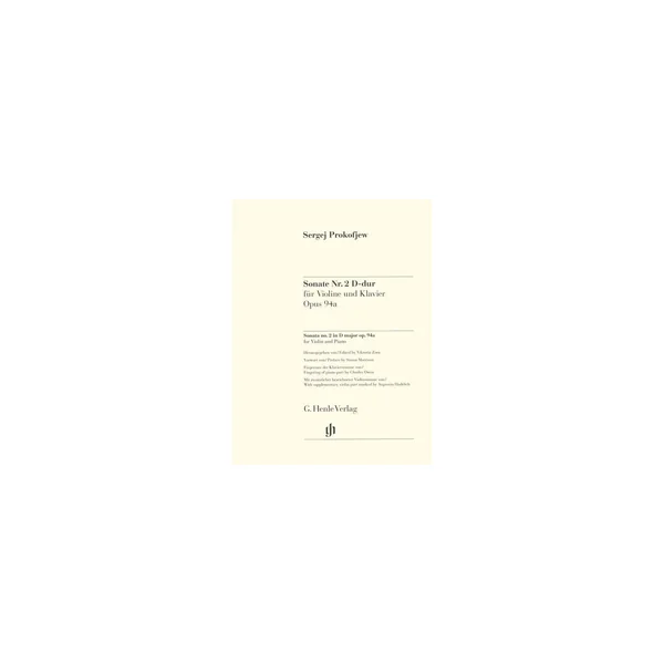 Henle Verlag Prokofjew Sonate Nr. 2