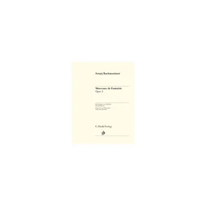 Henle Verlag Rachmaninow Morceaux opus 3