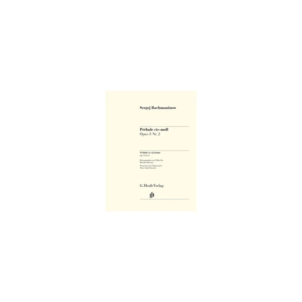 Henle Verlag Rachmaninow Prélude op.3 Nr.2