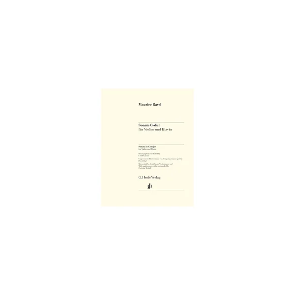 Henle Verlag Ravel Violinsonate