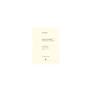 Henle Verlag Reger Sonaten und Stücke