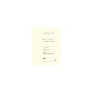 Henle Verlag Saint-Saëns Havanaise op. 83
